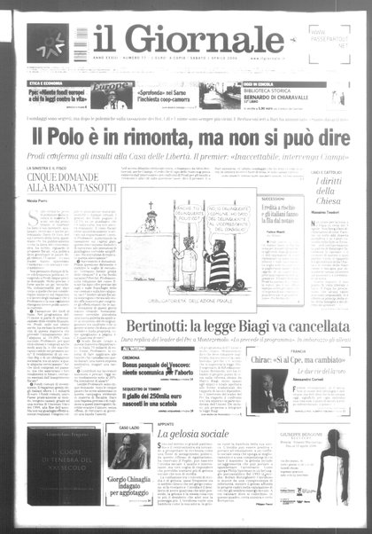 Il giornale : quotidiano del mattino